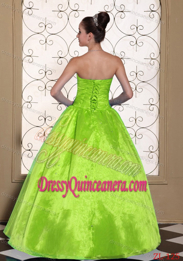 Lovely Beaded Taffeta and Organza Quinceanera Dresses for Custom Made