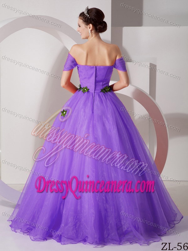 Modest off the Shoulder Sweet 16 Quinceanera Dress with Appliques on Sale