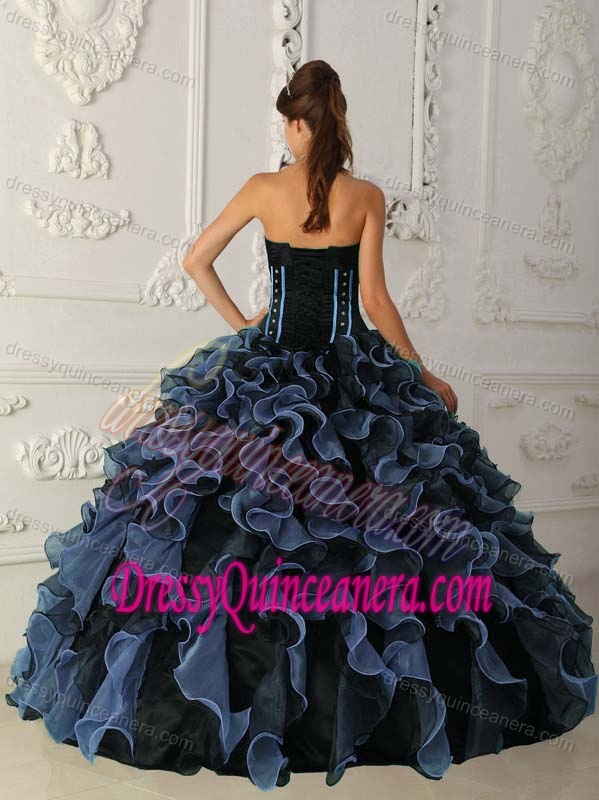 Cheap Sweetheart Organza Quinceanera Dresses with Beading