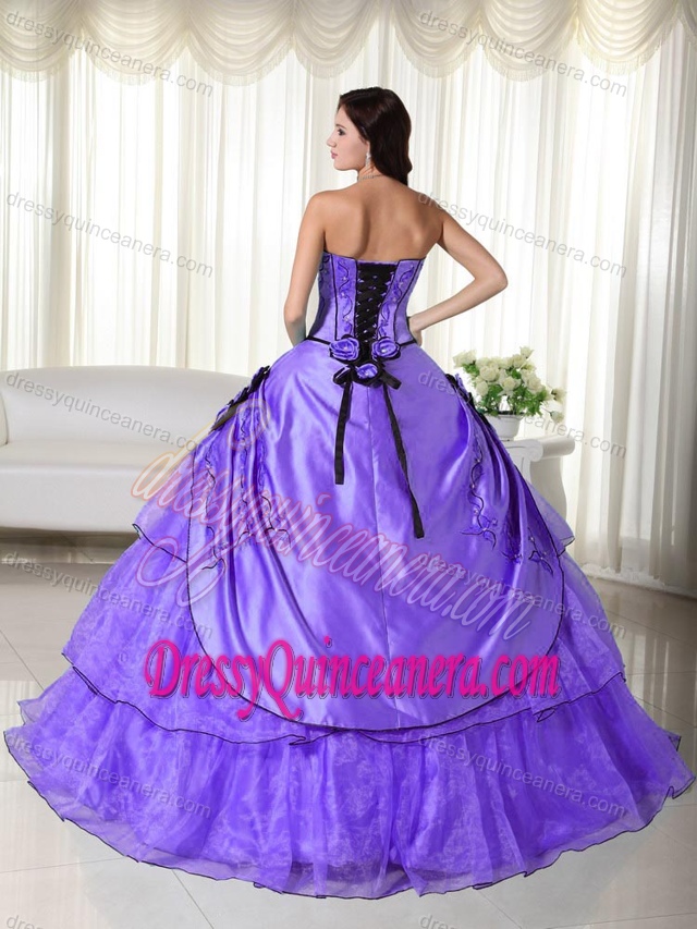Strapless Ball Gown Style Organza Lovely Sweet 16 Dresses with Beading
