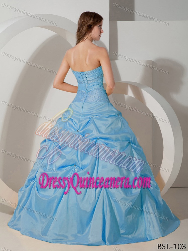 Taffeta for Yellow Ball Gown Sweetheart Beading Quinceanera Gown Dresses