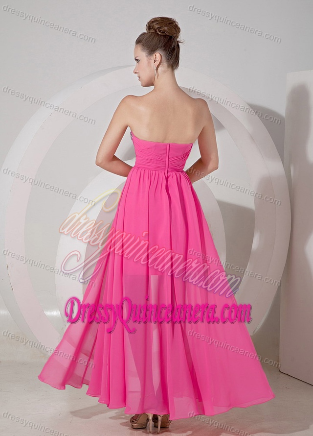 Sweetheart High-low Beaded and Ruched Impressive Dresses for Damas
