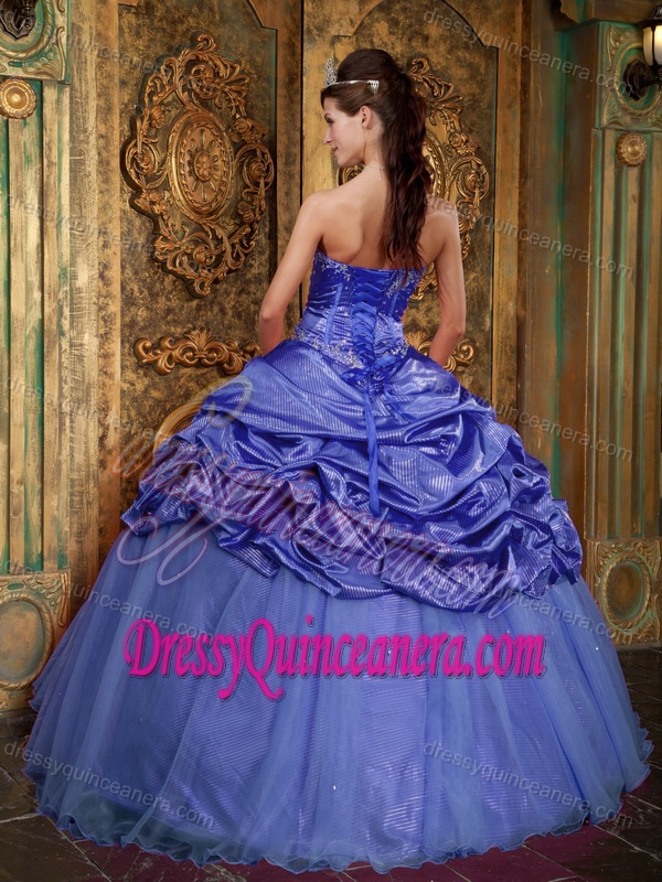 Sweetheart Cute Appliqued Sweet Sixteen Quinceanera Dress in Purple