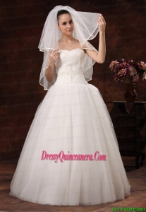 Two Layers Tulle Elbow Length Popular Wedding Veil