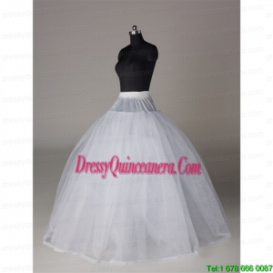 Fashionable Organza Ball Gown Floor Length Petticoat in White