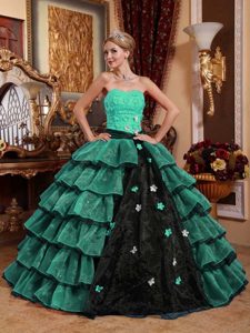 Muti-Color Ball Gown Strapless Sweet 16 Dresses for Custom Made