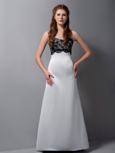Gray A-line Strapless Sweet Floor-length Quince Dama Dresses in Satin