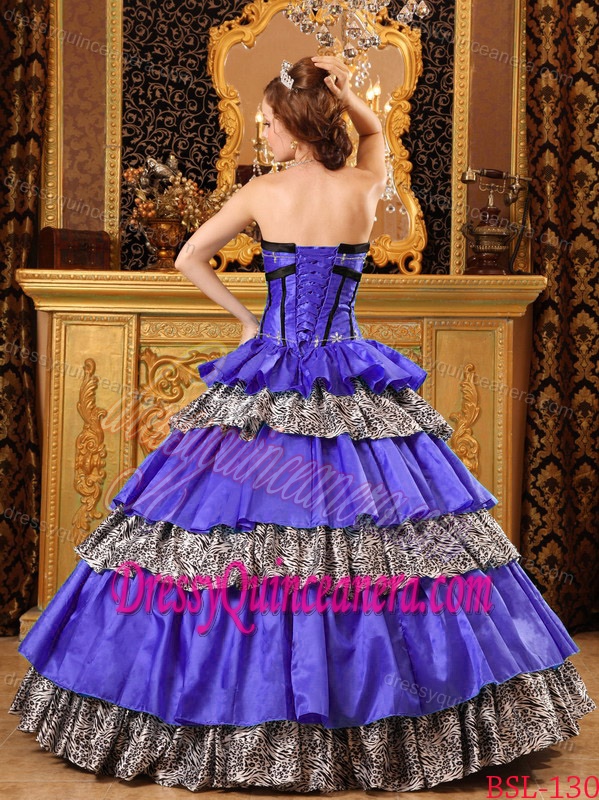 Popular Sweetheart Taffeta Quinceanera Gown with Ruffles in Purple on Sale
