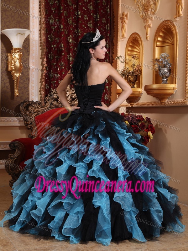 Cute Muti-Color Beaded Organza Quinceanera Dress with Sweetheart