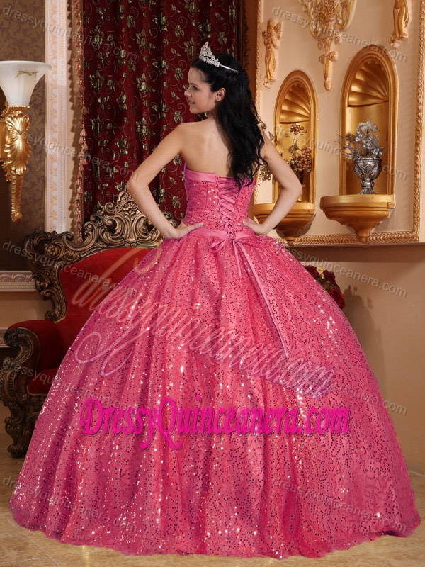 Red Sweetheart Quinceanera Dresses with Beading and Sequins for Cheap