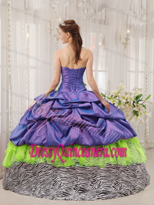 Exclusive Strapless Beaded Quinceanera Dresses with Pick Ups on Sale