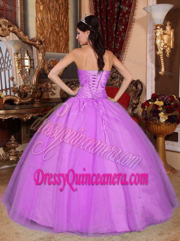 Shining Beaded Sweetheart Quinceanera Dresses Made in Tulle and Taffeta