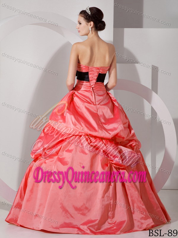 Lovely Ruched Sweet Sixteen Quinceanera Dresses with Sash and Bowknot