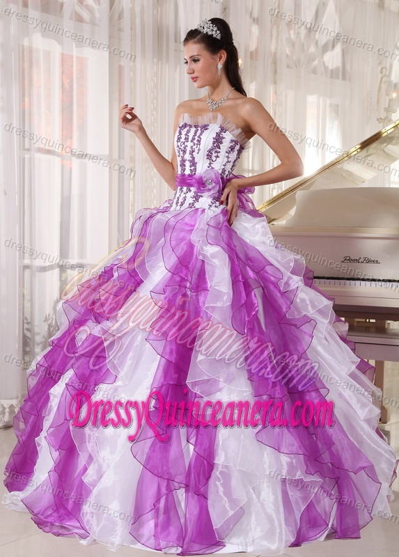 Most Popular Colorful Organza Beaded Sweet 16 Dresses with Ruffles