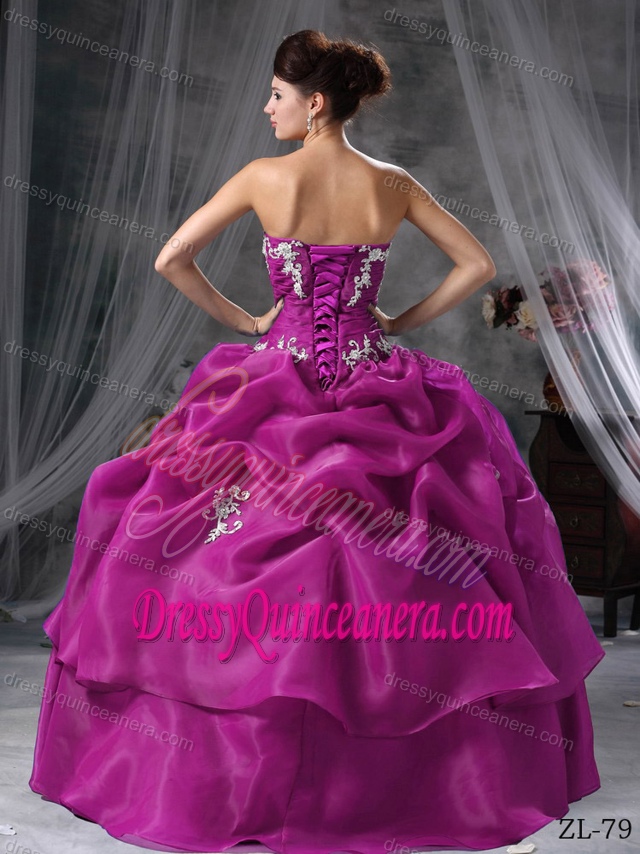 Inexpensive Sweetheart Ball Gown Style Sweet 16 Dresses in Organza