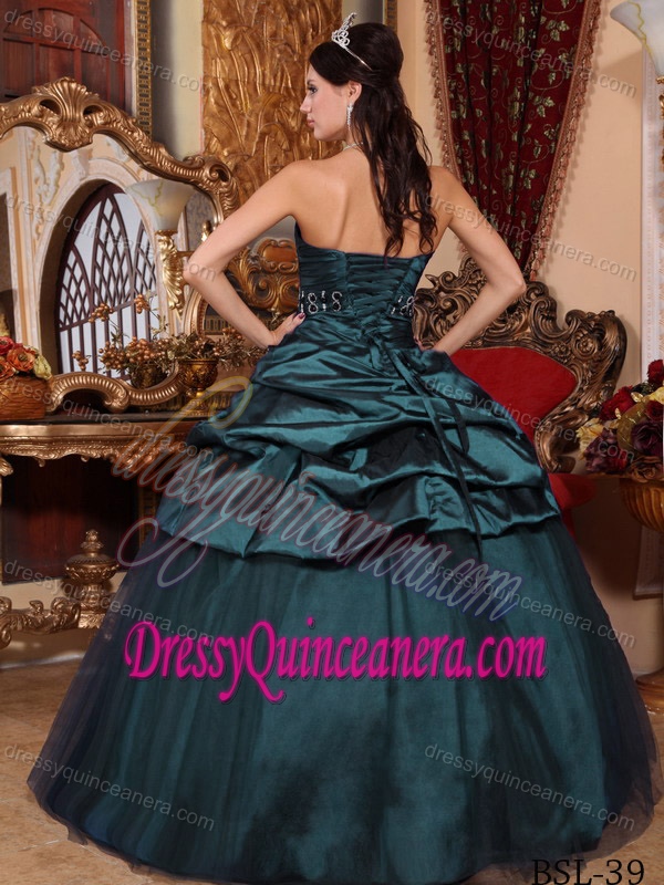 Sweet Strapless Tulle and Taffeta Sixteen Quinceanera Dresses on Sale