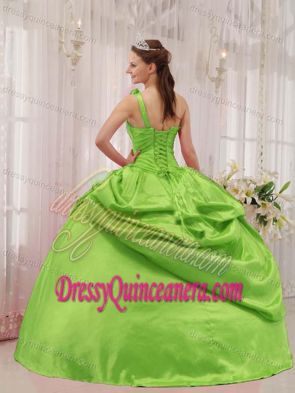 One Shoulder Beaded Sweet Sixteen Quinceanera Dresses on Sale