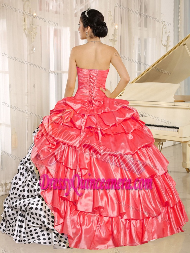 Popular Multi-colored Quinceanera Gown Dresses with Pick-ups in the Mainstream