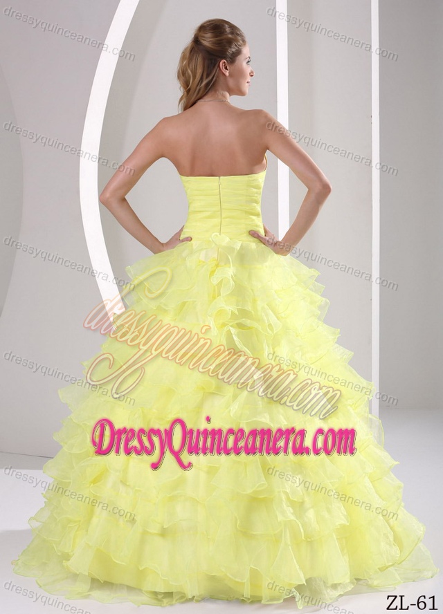 Ruffled Sweetheart Appliqued Military Ball Quinceaneras Dress with Ruches