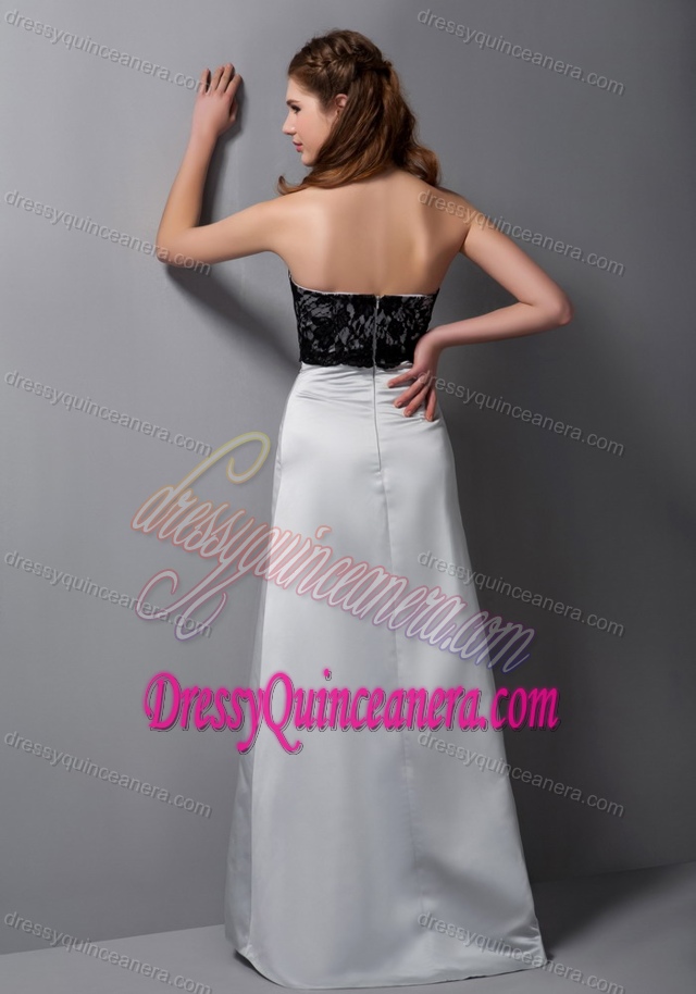 Gray A-line Strapless Sweet Floor-length Quince Dama Dresses in Satin