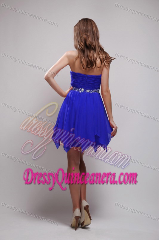 Charming Sweetheart Royal Blue Quinceanera Damas Dress with Beading