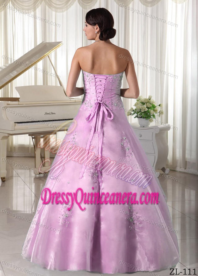 A-line Sweetheart Ball Gown Floor-length Taffeta Sweet 15 Dresses