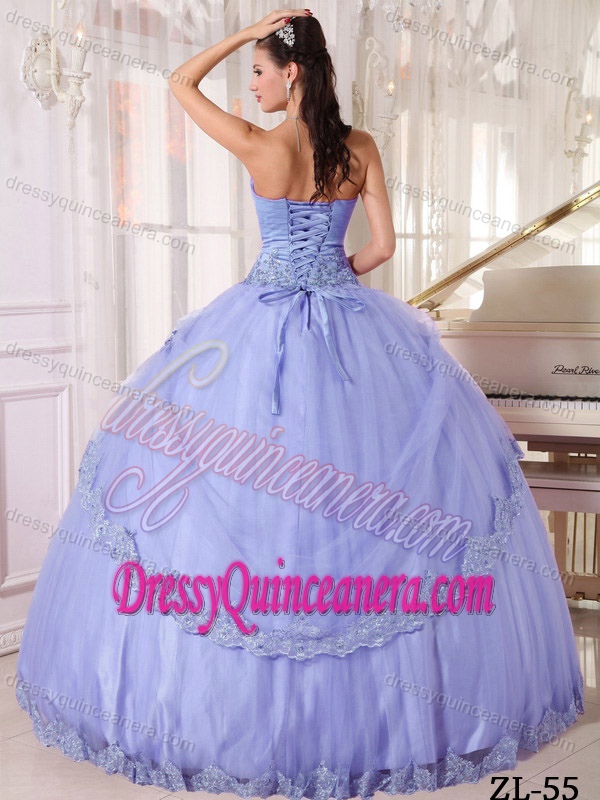 Impressive Sweetheart Taffeta and Tulle 2014 Sweet 15 Dresses in Lilac