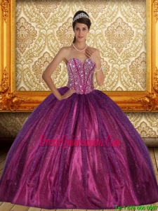 Brand New Beading Sweetheart Ball Gown Quinceanera Dress for 2015