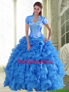 Perfect Appliques and Ruffles Sweetheart Sweet 15 Dresses for 2015