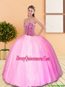 Pretty Beading Sweetheart Quinceanera Gown for 2015 Spring