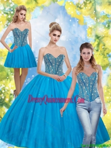 Exclusive Beading Sweetheart Quinceanera Dresses for 2015