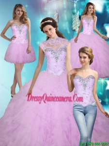 2015 New Style Beading and Ruffles Ball Gown Quinceanera Dresses