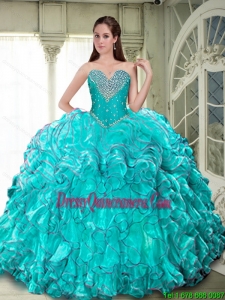 Classical Ball Gown Sweetheart Luxurious Sweet 16 Dresses for 2015