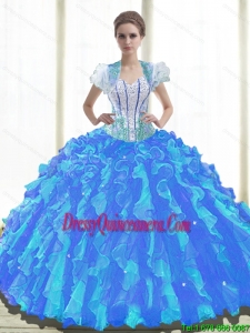 Exclusive Sweetheart New Style Quinceanera Dresses with Beading and Ruffles