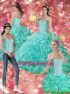 Exquisite Ball Gown Sweetheart Perfect Sweet 15 Dresses with Beading