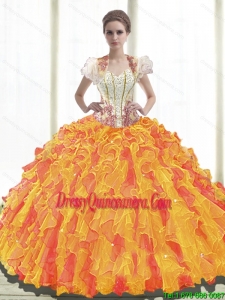 Romantic Ball Gown Sweetheart Pretty Quinceanera Dresses with Ruffles