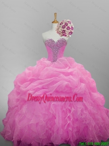 Luxurious Sweetheart Beaded Quinceanera Dresses for 2015 Winter