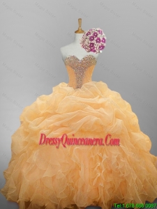 2015 Winter Luxurious Sweetheart Quinceanera Dresses with Ruffled Layers