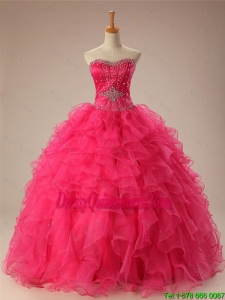 Beautiful Sweetheart Quinceanera Dresses with Beading and Ruffles for 2015