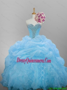 New Arrival 2016 Summer Sweetheart Quinceanera Dresses with Beading and Ruffled Layers