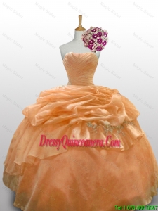 Luxurious 2015 Winter Quinceanera Dresses with Paillette and Ruffled Layers