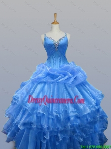 Beautiful Beaded Quinceanera Dresses with Ruffled Layers for 2015