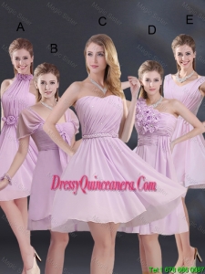 2016 Popular A Line Dama Dresses with Ruching