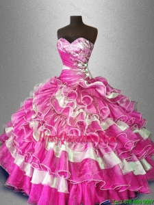 Exquisite Latest Multi Color Fashionable Quinceanera Dresses with Beading