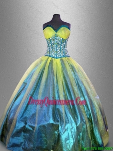 Gorgeous Exclusive Elegant Sweetheart Multi Color Quinceanera Dresses with Beading