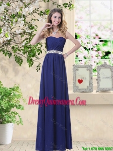 Pretty Ruched and Sequined Dama Dresses with Sweetheart