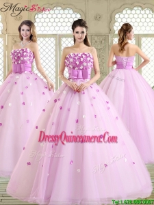 New Arrivals 2016 Straps Quinceanera Dresses with Strapless