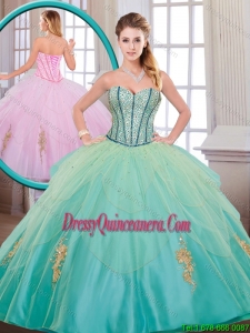Beautiful Exclusive Quinceanera Dresses with Beading and Appliques for 2016