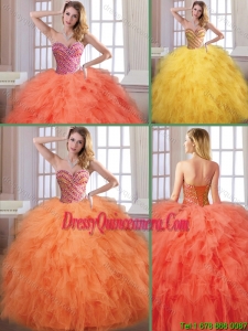 New Arrivals Fall Sweetheart Exclusive Quinceanera Dresses with Floor Length for 2016