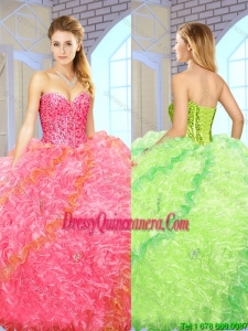 Exquisite Beading Sweetheart New Style Quinceanera Gowns with Floor Length
